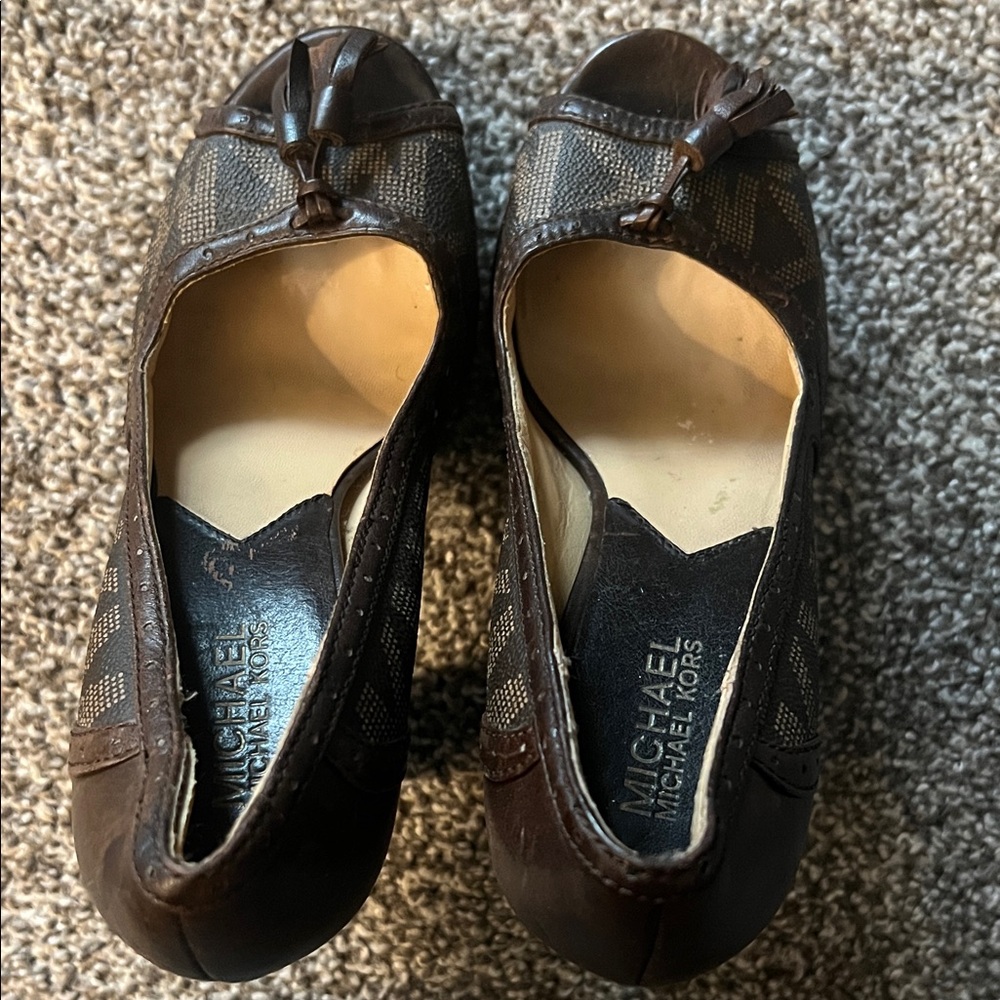 Michael Kors Dark Brown Loafers with Tassel Detail